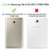 Чехол для Samsung Galaxy Tab A 8,0 2017 A2S T380 T385 SM-T385 SM-T380, вращающийся на 360 градусов чехол из искусственной кожи со стеклом для планшета
