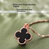 Sterling Silver Four-Leaf Clover Necklace, Pendant Necklace, Silver Necklace