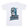 Marvel Mens Captain America Distressed T-Shirt