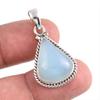Natural Aqua Chalcedony Gemstone Handmade 925 Solid Silver Pendant 1.50'' Q2C26