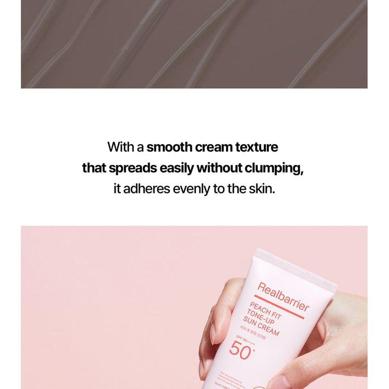 Realbarrier - Peach Fit Tone-Up Sun Cream