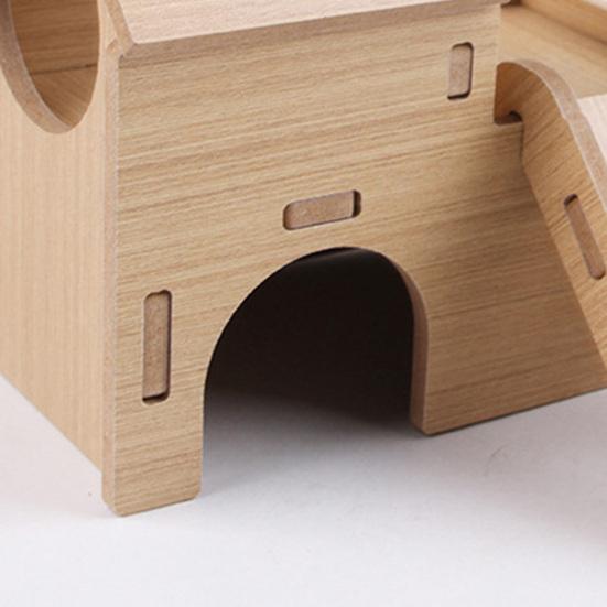 Деревянный домик-укрытие для хомяка, аксессуары для клетки, набор из 8 натуральных жевательных игрушек с плетеным морковным шариком и палочками для кролика, зайца, шиншиллы, морских свинок, песчанок