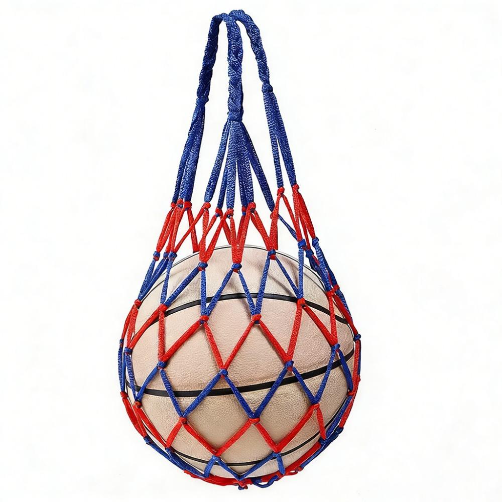 Weaving Basketball Carry Bag Multiple Colors Ball Pocket Durable Mesh Net Bag Football Balls