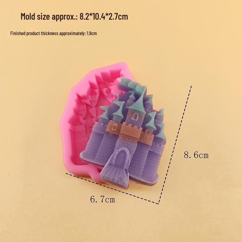 Силиконовая форма «Европейский замок» для торта, шоколада, мастики, изготовления свечей и изделий из эпоксидной смолы.