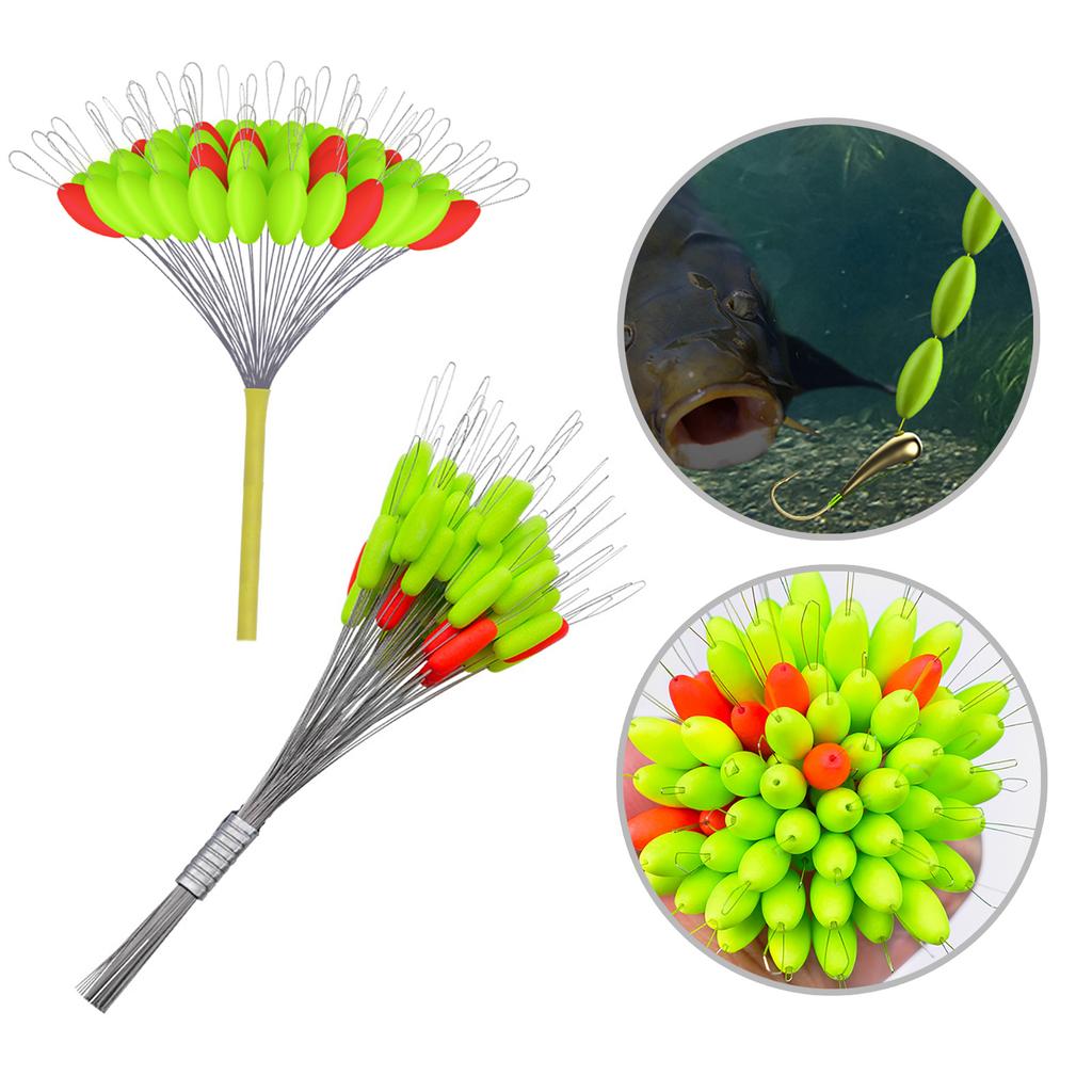 2Set Space BeansRubber Fishing Bobbers Stopper Oval Shape Float Stop Stoppers Space Bean Connectors Fishing Accessories