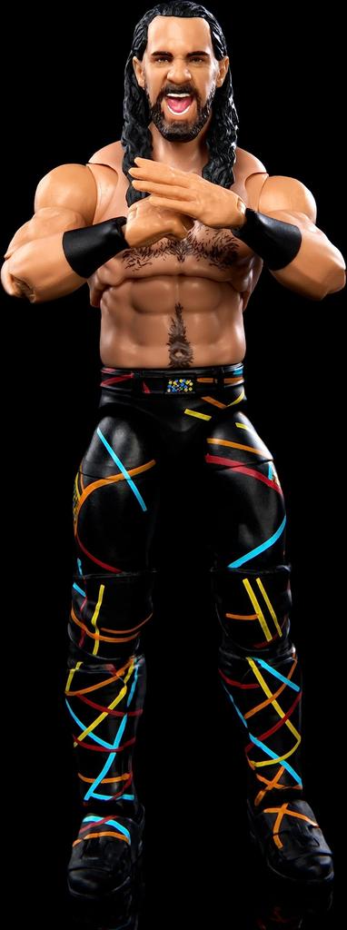Mattel Фигурка WWE Seth Rollins Ultimate Edition со сменными реалистичными аксессуарами, шарнирная, детали, 6 дюймов