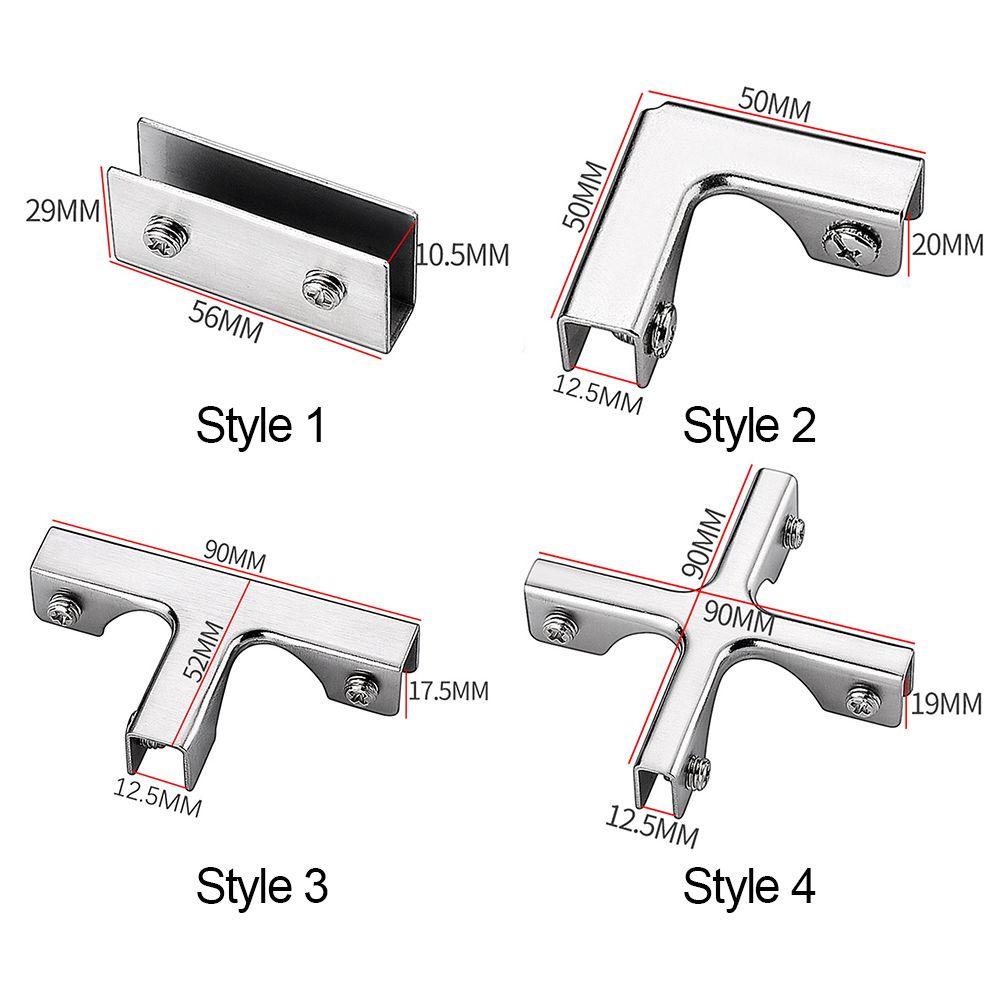 L-type Angle Corner Code T-cross Glass Clip Stainless Steel Reinforcement Fixing Clip Corner Guard Corner Buckle Hardware