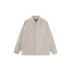 Uniqlo Однотонная повседневная куртка с лацканами Унисекс куртки Бежевый 445041-30