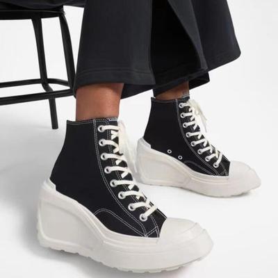 2024 Новая женская обувь Модные женские кроссовки Женские парусиновые туфли на платформе Скейтбординг Женские классические туфли на шнуровке