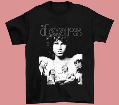 Футболка The Doors Для Фанатов Черная С Коротким Рукавом Унисекс Вся Унисекс Футболка