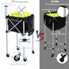 Tennis Ball Basket Holds 150 Balls Tennis Ball Basket Tennis Ball Cart Court Equipment Ball Basket Lock Pin for Practice Ball Storage Basket
