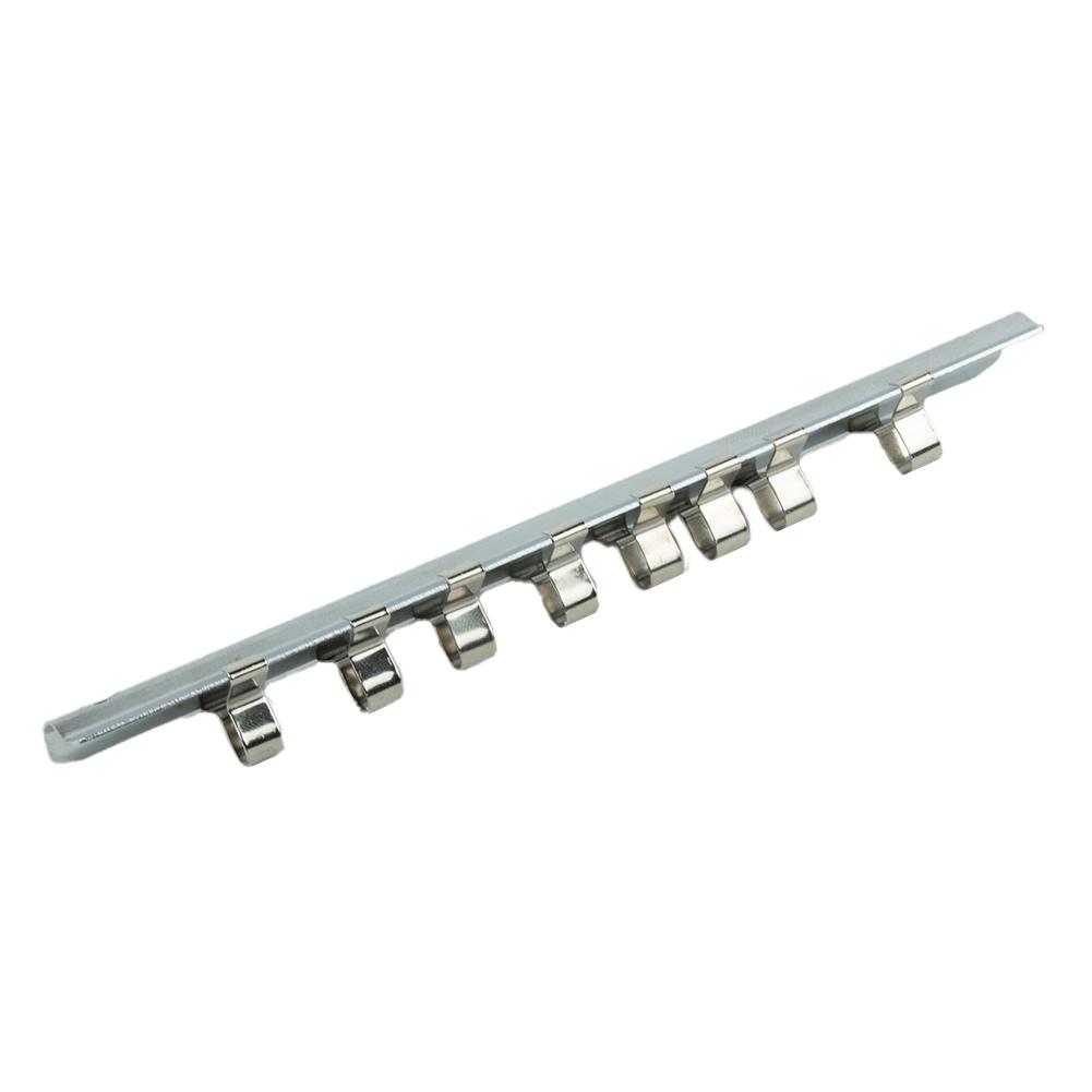 Стойка для хранения розеток Оборудование Ручные инструменты на рейке Серебристый