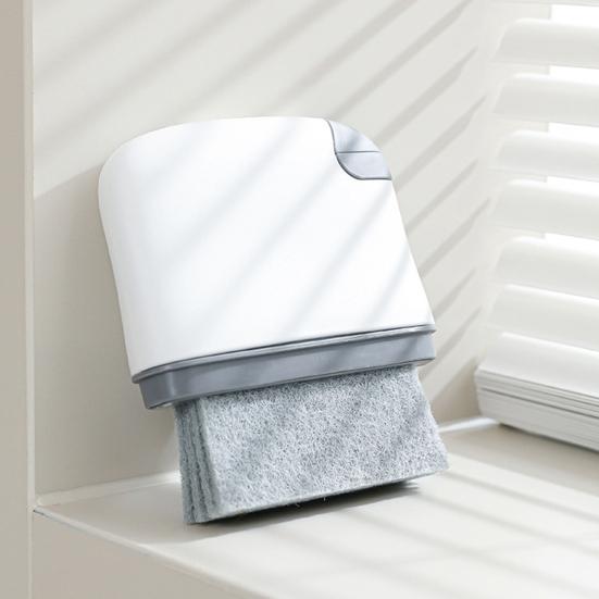 Щетка для чистки оконных пазов 2-в-1 Портативный захват для волос в дверных пазах