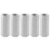 5pcs Long Rod Nut Hex Hexagonal Sleeve Nut Standoff Threaded Fasteners (M12*50)