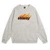 Свитшот Stu Streetwear Tour Edition с принтом букв, круглый вырез, мужской, свободный крой, хлопок, для повседневной носки