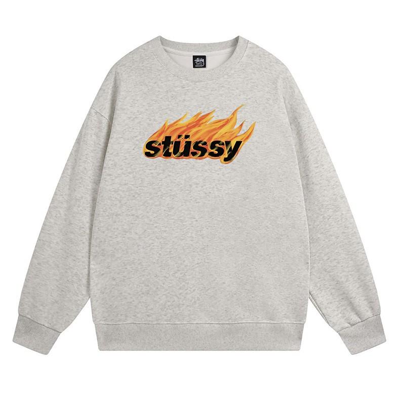 Свитшот Stu Streetwear Tour Edition с принтом букв, круглый вырез, мужской, свободный крой, хлопок, для повседневной носки