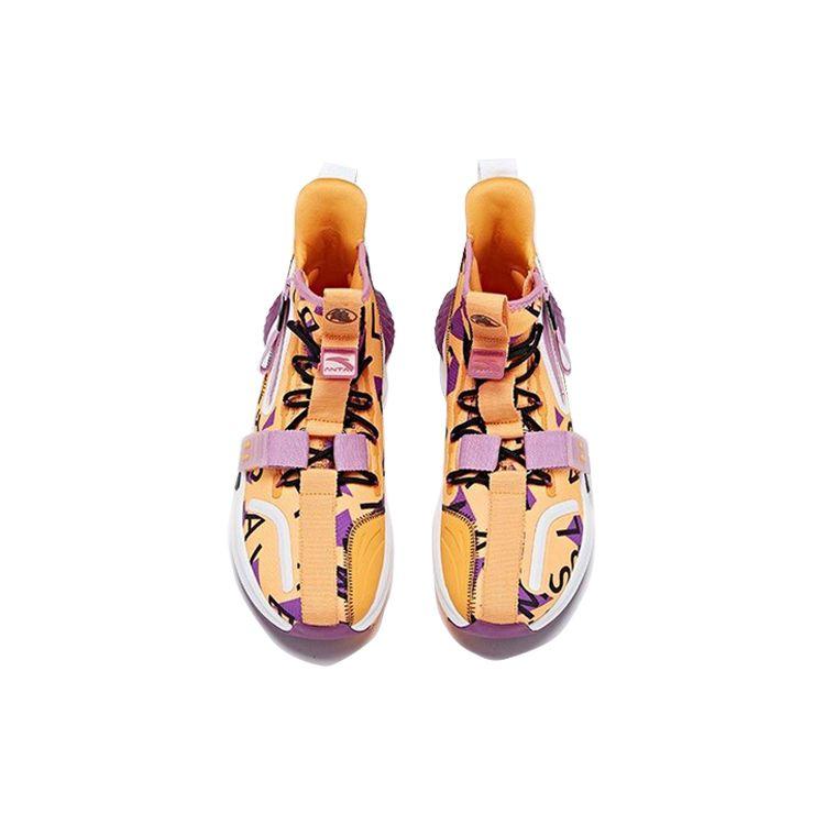 Anta Баскетбольные кроссовки Dragon Ball Super X Master Roshi High-Top мужские кроссовки оранжево-желтые 112011619-8