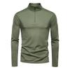 Spring and Summer Men's Sun Protection and UV Protection UPF100+base Shirt Long Sleeved Half Zip T-shirt for Men