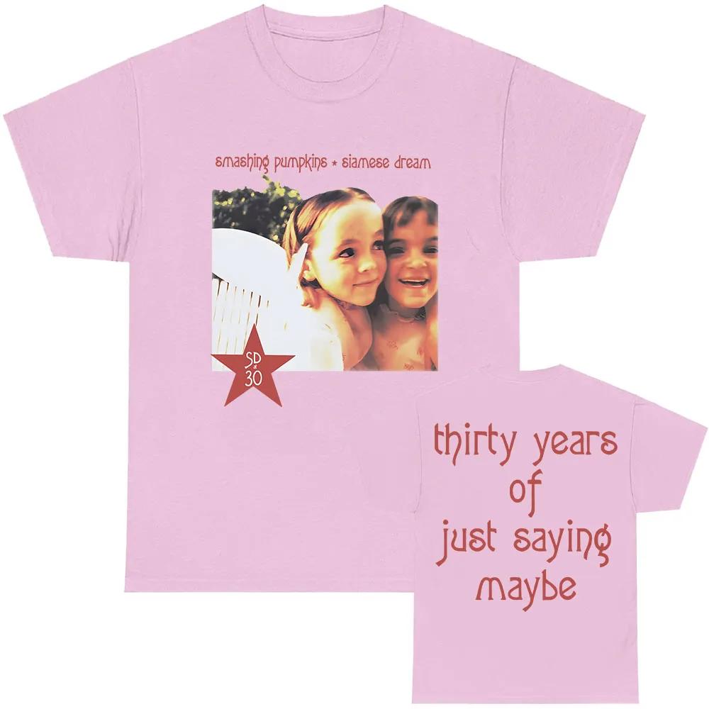 Футболки к 30-летию Siamese Dream Футболка рок-группы The Smashing Pumpkins Летние мягкие футболки Графическая одежда