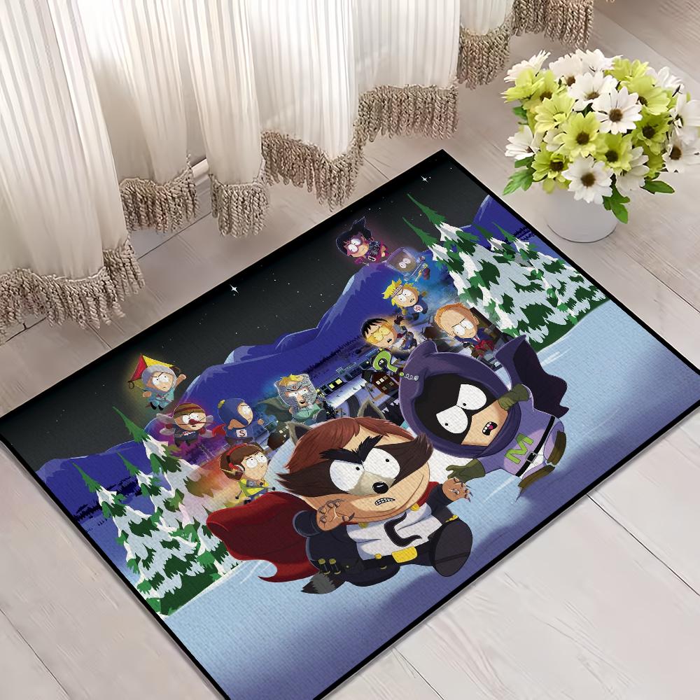 funny cute cartoon art Home Bedside Rug Kitchen Bath Floor Mat Hallway Park Balcony Carpet S-South Entrance Doormat hogar Decor