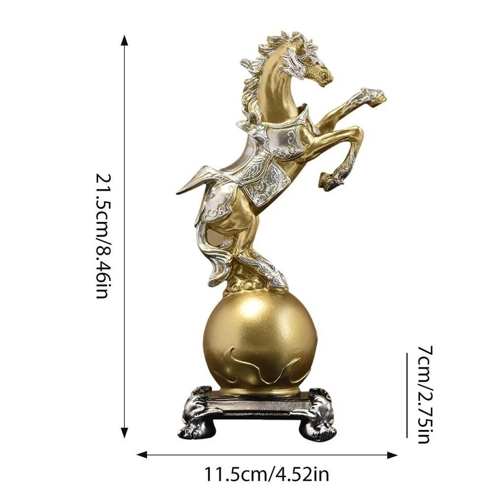 Современное украшение в виде лошади, ручная работа, скульптура животного, микроландшафт, статуэтка лошади, гостиная