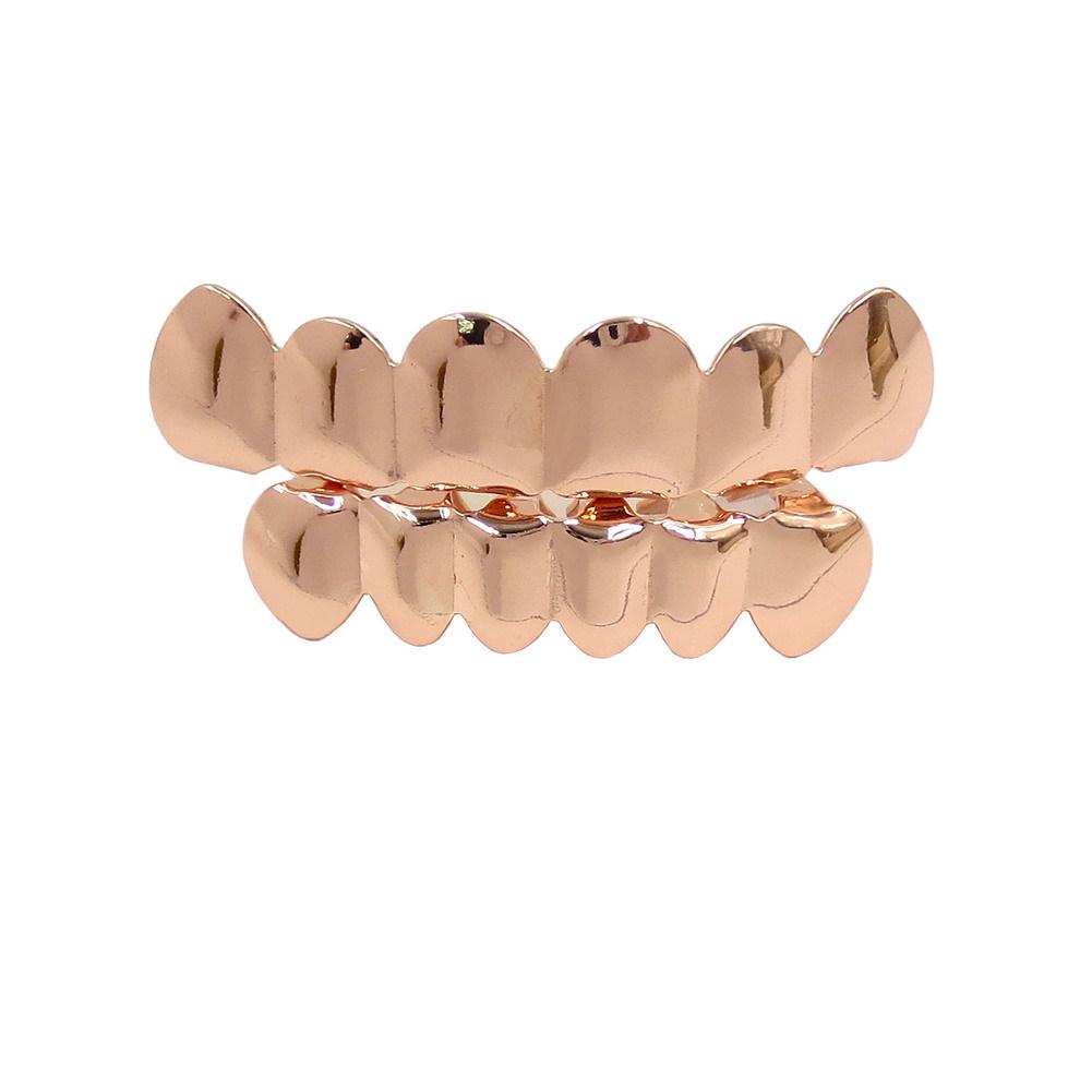 Позолоченные Хип-Хоп Клыки Защита для рта Grillz с Смелым Декоративным Дизайном