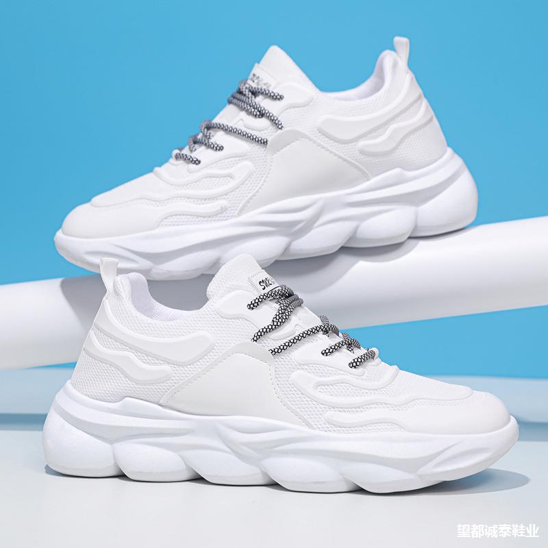 Обувь для папы, мужская летняя сетчатая дышащая студенческая повседневная обувь, модный тренд, мягкая подошва, легкая спортивная мужская обувь для бега