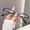 New Brand Design Vintage Metal Circle Frame Photochromic Anti Blue Light Women Prescription Reading Glasses +1.25 +2.25 +3.75