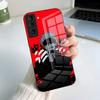 Чехол для телефона J-Jujutsu K-Kaisen G-Gojo для Samsung A56 A36 A26 A16 A15 A25 A35 A55 A14 A34 A24 A54 Стеклянный чехол