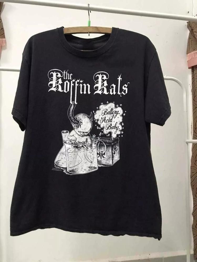 Группа Koffin Kats ACID BABY Черная футболка Размер S-4XL