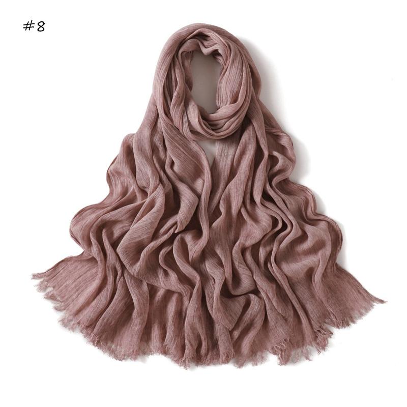 Однотонные тюрбаны, галстук-батик, вискозный хиджаб-шарф, тонкий, Рамадан, омбре, обертывание, эластичные шали, высококачественные фуларды, мусульманский головной снуд 180*70 см