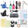 Coil Tattoo Machine Kit Power Supply Clip Cord Foot Pedal Needle Tattoo Practice Tool Set