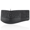 Perixx Ergonomic Keyboard Backlit Key with 2 USB Hubs Membrane Low Profile Ergonomics Left and Right Separated Type Guaranteed English Layout