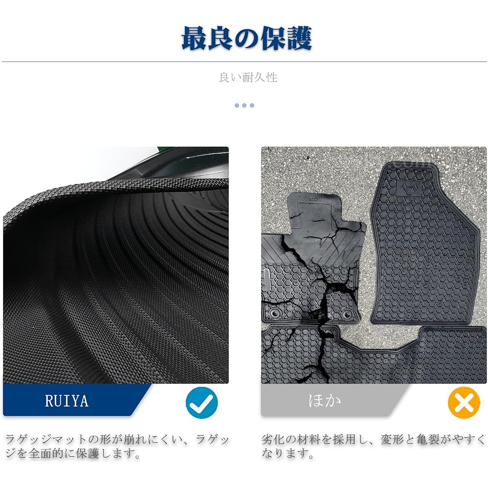 RUIYA Volvo XC60 Cargo Mat TPE Material Waterproof Anti-Slip Easy Installation Trunk Tray