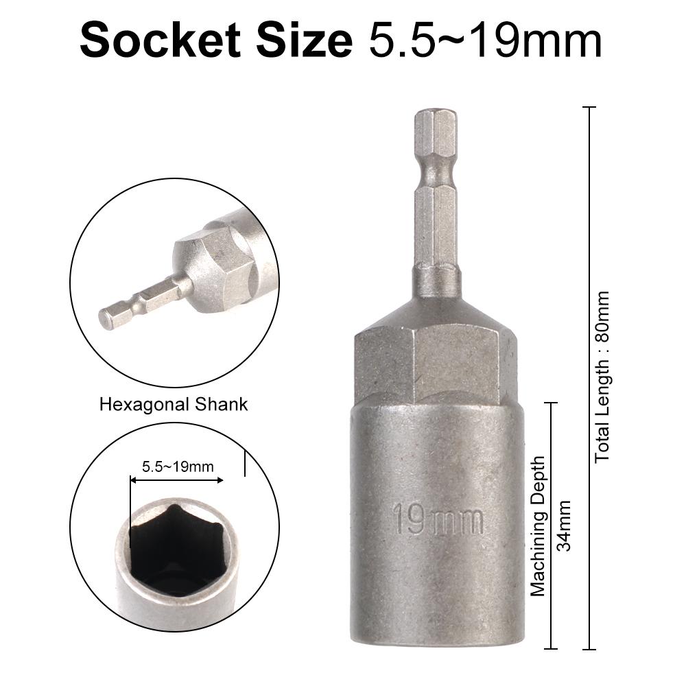Инструменты для снятия электрическая дрель торцевая головка автомобильные аксессуары хром ванадий 16 шт./компл. торцевой ключ стержень портативный инструмент для ремонта автомобиля универсальный
