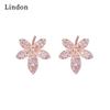 Женские серьги Lindon из медного сплава с цирконием, серьги-капли для женщин, подарки для свадебной вечеринки