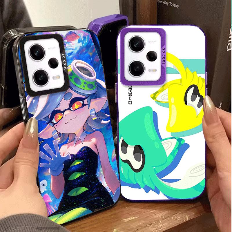 S-Splatoons Game Shockproof Phone Case for Xiaomi Redmi Note 15 14 13 12 Pro Plus 11 11S 11T 5G Cover Anti Fall Fundas