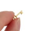 Style Keyhole Plate Dollhouse Lock Key Set Miniature Door Handles Brass Knobs Mini Furniture Pull