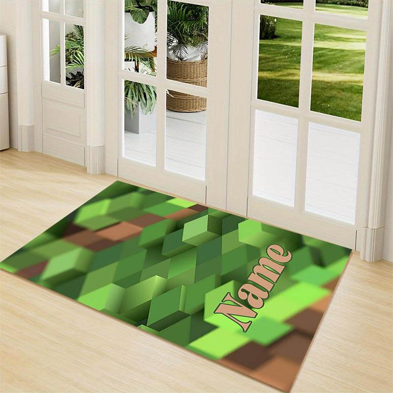 Custom Name Bee Sky Carpet Rug Customizable Soft Washable Anti-Slip Home Living Room Sofa Mats Personalized Rug. 0909409