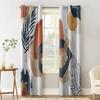 Затемняющие шторы на окна Mid Century Boho Термоизоляционные шторы для спальни, кухни, гостиной, шторы с высокой степенью затемнения