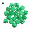 Double Holes Sportswear Accessories Toggle Clip Cord Lock Bean Apparel Shoelace Plastic Stopper