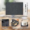 CM Tech Japanese-style Placemats, 30x45cm Rectangular Cotton-Linen Fabric Table Mats, Double-Layer Stitched Fabric, Solid Color, Dining Table Decor, F