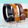 Leather Belt Girl Minimalist Decorative No Hole Adjustment Design Elegant Modern