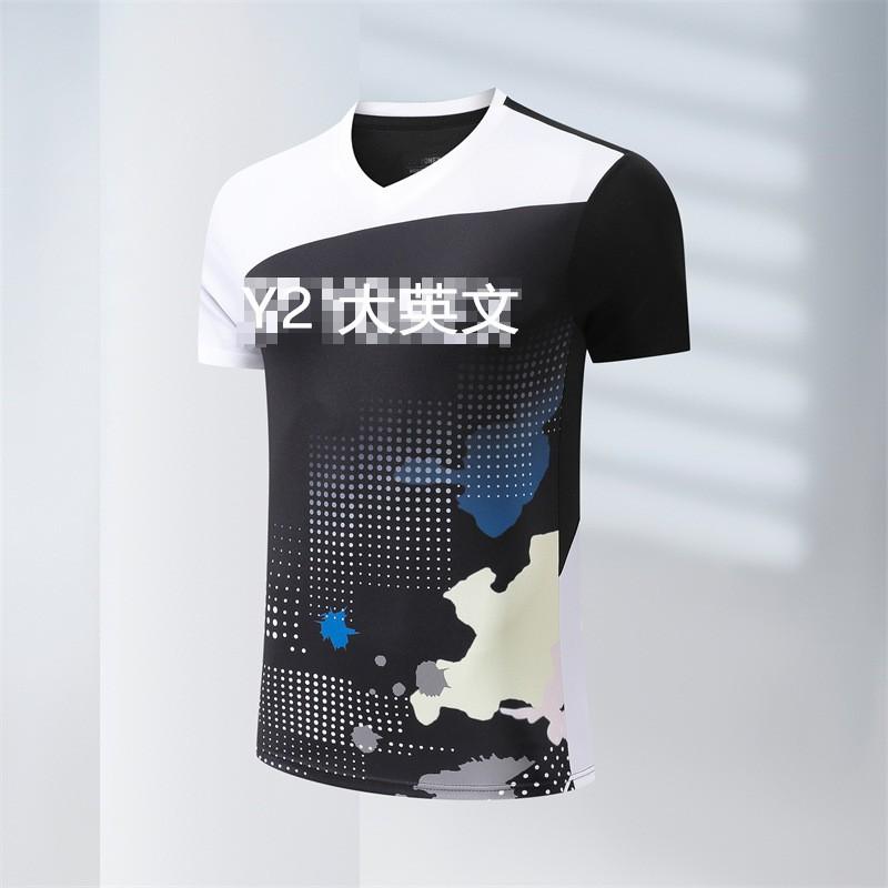 Unisex Quick-Dry Sports T-Shirt Badminton Tennis Volleyball Athletic Wear Youth Adult S-4XL