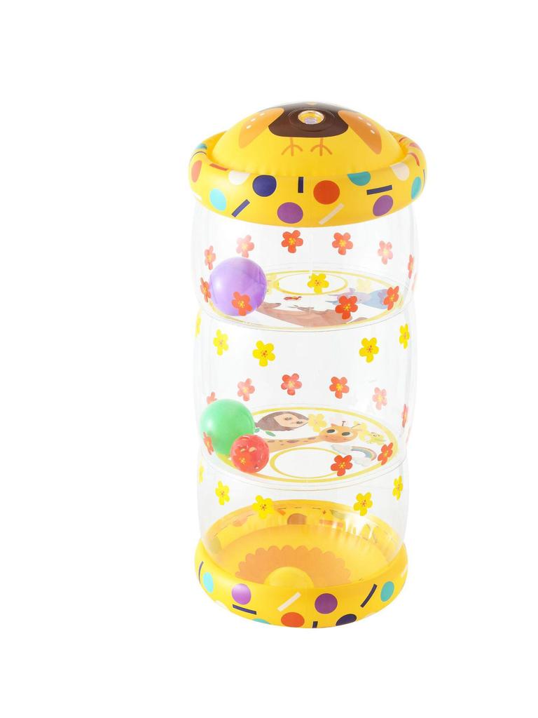 2025 Надувные ходунки для малышей: ПВХ ролик для ползания для младенцев с колокольчиком для раннего развития