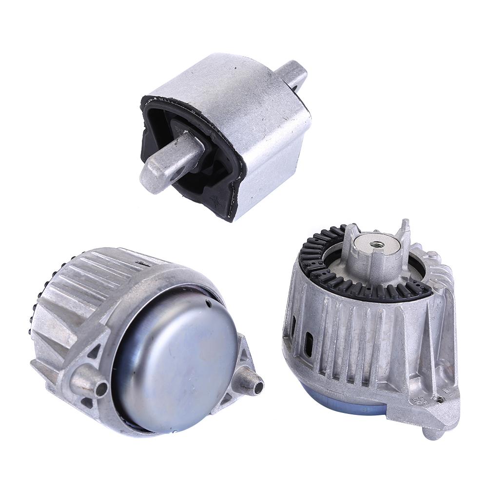 2x FEBI Подушка двигателя и 1x Подшипник коробки передач Совместимо для Mercedes C E CLK W204 W212