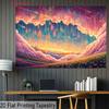 2D Dreamy Flower Field Tapestry for Meditation and Relaxation Areas