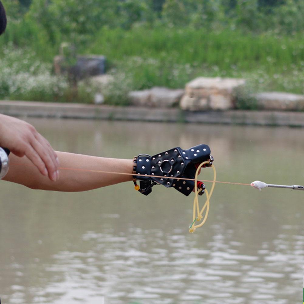 Стальная цевье из искусственной кожи, браслет для защиты от рыбы, браслеты для стрельбы