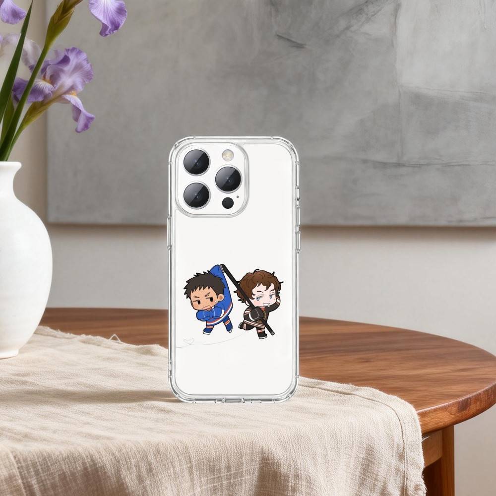H-Нагретый Ледовый Хоккей R-Соперничество Чехол Для Телефона Для iPhone 17 16 15 14 13 12 11 Mini Pro Max Plus Прозрачный Чехол