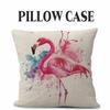 Flamingo Series Throw Pillow Covers With Digital Printing Of Short Plush Fabric Car-Shaped Sofa Cushion For Office Home Decor